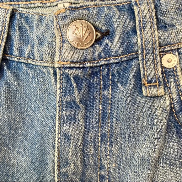 rag & bone The Shea High-Rise Straight Rigid Relexed Jeans in Ithaca, Sz. 26 NWT - Picture 9 of 16